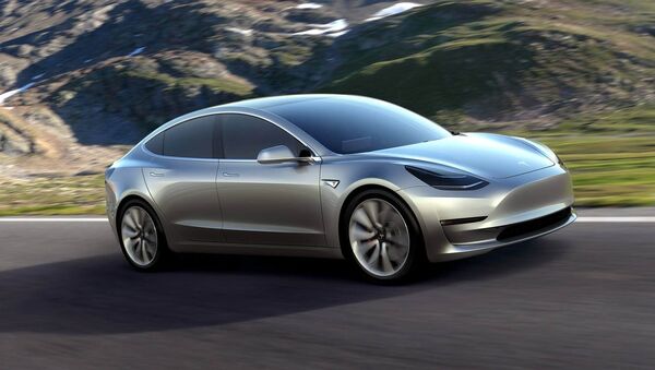 Автомобиль Tesla Motors model-3. Архивное фото - Sputnik Кыргызстан