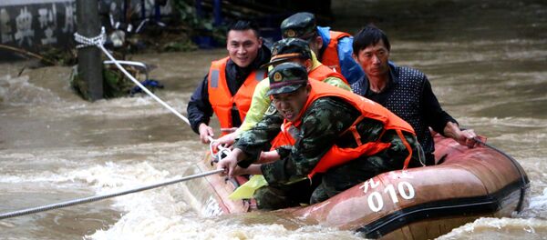 Кытайдагы суу каптоонун кесепети. Архив - Sputnik Кыргызстан