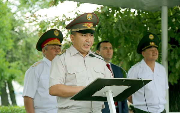 Среди приглашенных присутствовали руководители военных ведомств страны и ветераны Нацгвардии. - Sputnik Кыргызстан