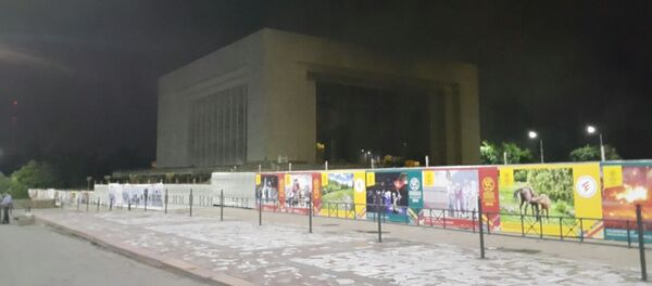 Борбор калаанын дал борборунда жайгашкан Тарых музейинде чыккан өрт - Sputnik Кыргызстан