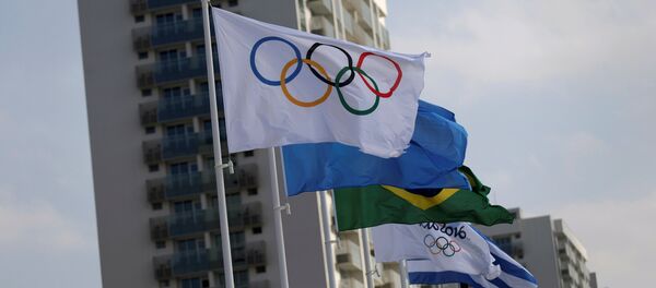 Логотип олимпийских игр в Рио-де-Жанейро, Бразилия. Архивное фото - Sputnik Кыргызстан