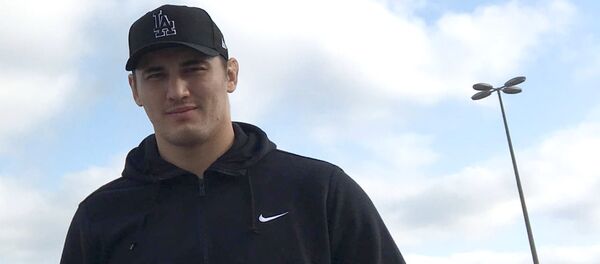 Участник Олимпиады-2016, борец из КР Айаал Лазарев. Архивное фото - Sputnik Кыргызстан