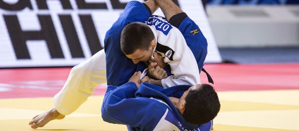 Дзюдоист Отар Бестаев на чемпионате мира по дзюдо в Астане - Sputnik Кыргызстан