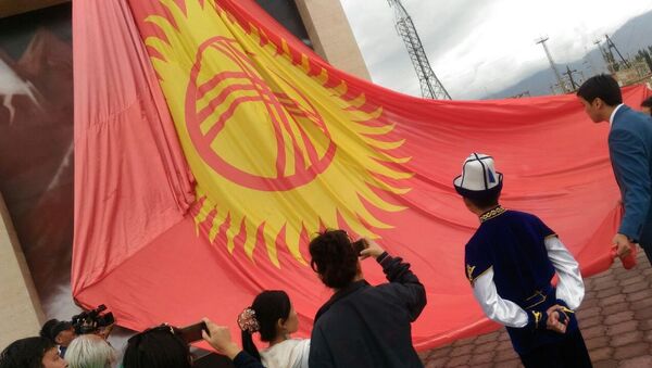 Открытие флагштога в Балыкчи - Sputnik Кыргызстан
