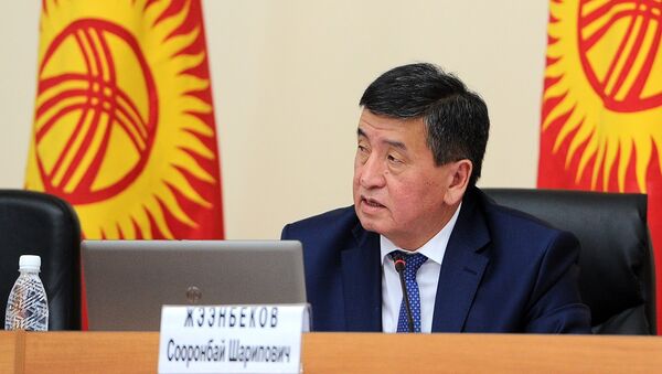 Премьер-министр КР Сооронбай Жээнбеков на заседании правительства. Архивное фото - Sputnik Кыргызстан