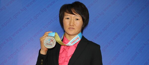 Участница Олимпиады-2016, борец Айсулуу Тыныбекова - Sputnik Кыргызстан