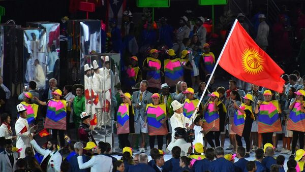 Кыргызстанцы на церемонии открытия XXXI летних Олимпийских игр в Рио-де-Жанейро - Sputnik Кыргызстан