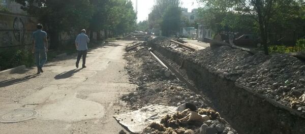 Ремонт теплотрассы в Востоке-5 - Sputnik Кыргызстан