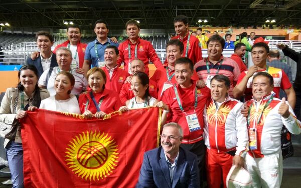 Это первая олимпийская медаль для кыргызстанской сборной, выступающей в Бразилии. - Sputnik Кыргызстан