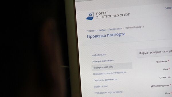 Пользователь на официальном сайте ГРС проверяет паспорт. Архивное фото - Sputnik Кыргызстан