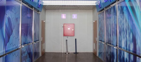 Туалет в стерильной зоне международного аэропорта Манас Туалет в стерильной зоне международного аэропорта Манас - Sputnik Кыргызстан