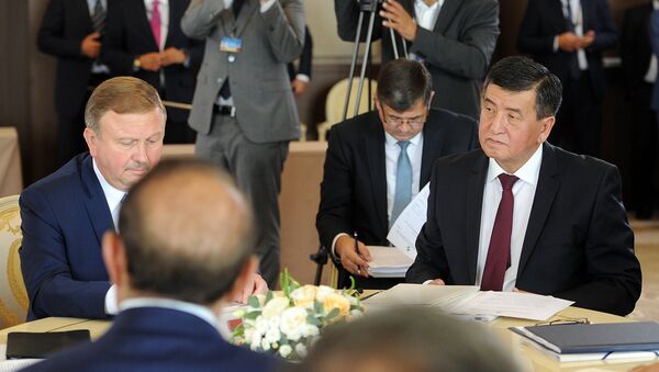 Премьер-министр Сооронбай Жээнбеков Сочиде өтүп жаткан Евразиялык өкмөт аралык кеңештин жыйынында - Sputnik Кыргызстан