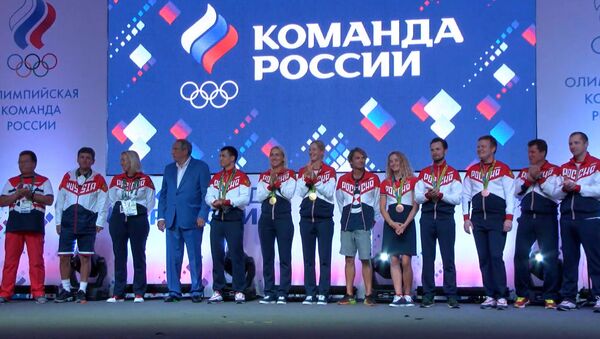 Церемония чествования российских медалистов в Доме болельщиков в Рио - Sputnik Кыргызстан
