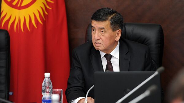 Премьер-министр Кыргызской Республики Сооронбай Жээнбеков. Архивное фото - Sputnik Кыргызстан