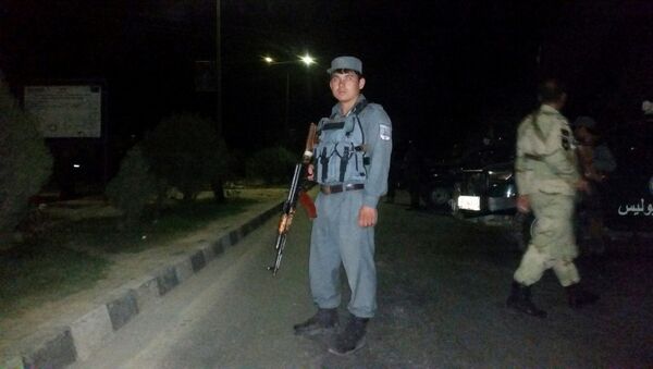 Афганские силы безопасности на месте нападения в Кабуле - Sputnik Кыргызстан