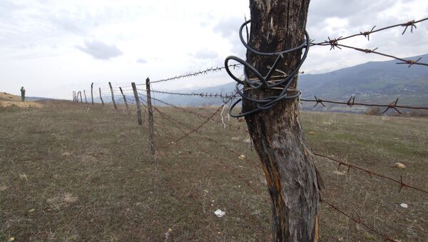 Разграничительная линия зоны действия миротворческих сил между Южной Осетией и Грузией - Sputnik Кыргызстан