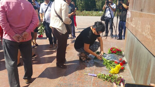 Акция памяти погибших при пожаре в Москве гражданам Кыргызстана - Sputnik Кыргызстан