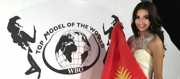 Участница конкурса красоты Top Model Of The World – 2016 модель из Кыргызстана Бегимай Карыбекова - Sputnik Кыргызстан