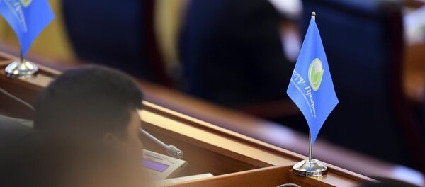 Флажог с логотипом партии Бир бол - Sputnik Кыргызстан