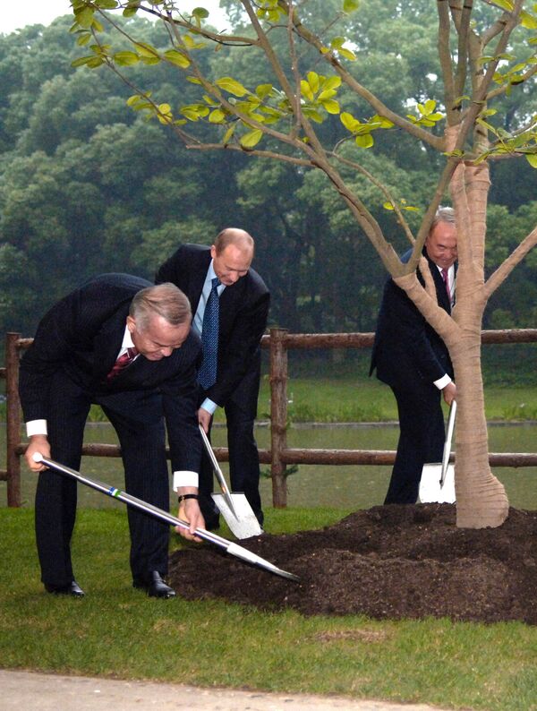 Президент России принял участие в церемонии посадки дерева - Sputnik Кыргызстан