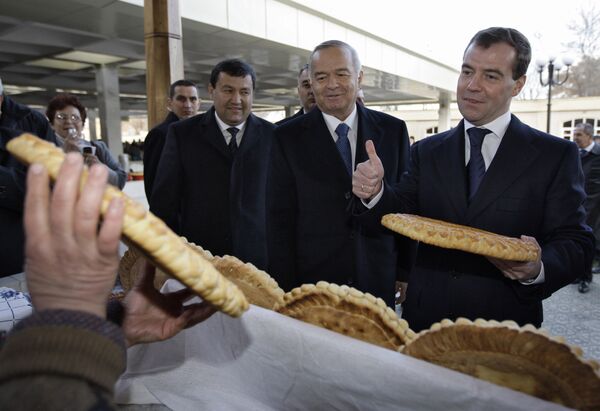 Президент России Д.Медведев посетил Самарканд в рамках государственного визита в Узбекистан - Sputnik Кыргызстан