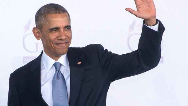 АКШнын учурдагы президенти Барак Обаманын архивдик сүрөтү - Sputnik Кыргызстан
