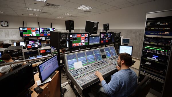 Подготовка к открытию вещания канала Матч ТВ - Sputnik Кыргызстан