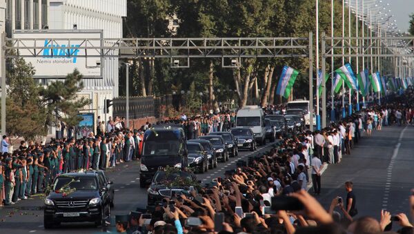 Траурная процессия президента Узбекистана Ислама Каримова - Sputnik Кыргызстан