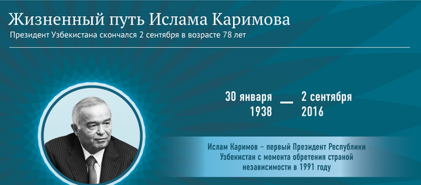 Жизнь, политический путь и награды Ислама Каримова - Sputnik Кыргызстан