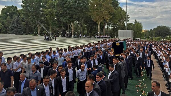 Похороны президента Узбекистана Ислама Каримова в Самарканде - Sputnik Кыргызстан