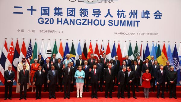 Кытайдын Ханчжоу шаарында G20 саммити башталыш аземи - Sputnik Кыргызстан