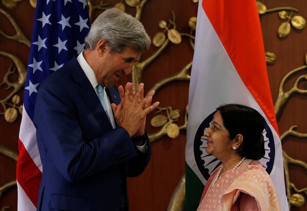Визит госсекретаря США Джона Керри в Индию - Sputnik Кыргызстан
