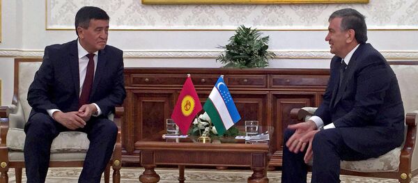 Премьер-министр Сооронбай Жээнбеков Өзбекстандык кесиптеши Шавкат Мирзиеев менен жолукту - Sputnik Кыргызстан