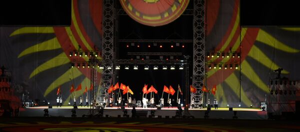 Церемония закрытия Всемирных игр кочевников на ипподроме в Иссык-Кульской области - Sputnik Кыргызстан