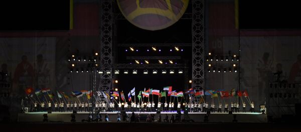 Церемония закрытия Всемирных игр кочевников на ипподроме в Иссык-Кульской области - Sputnik Кыргызстан