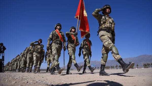Военнослужащие Кыргызстана на военных учениях стран ШОС Мирная миссия в Балыкчи - Sputnik Кыргызстан