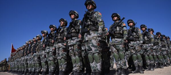 Солдаты китайской армии на военных учениях стран ШОС Мирная миссия в Балыкчи - Sputnik Кыргызстан