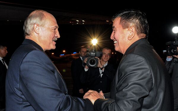 В Кыргызстан вечером 15 сентября прибыл президент Беларуси Александр Лукашенко. - Sputnik Кыргызстан