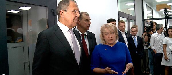 Глава МИД России Лавров поздравил коллектив Sputnik Кыргызстан с открытием центра - Sputnik Кыргызстан