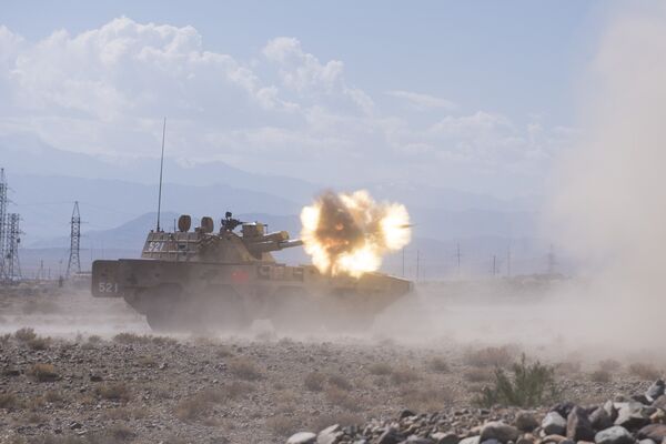 Антитеррористические учения ШОС Мирная миссия — 2016 на Иссык-Куле - Sputnik Кыргызстан