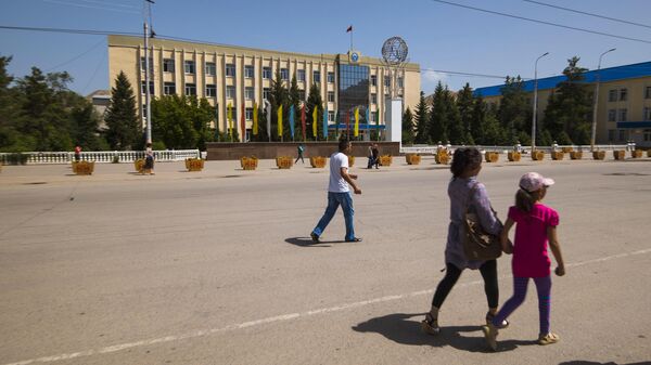 Нарын шаарынын администрация имараты. Архив - Sputnik Кыргызстан