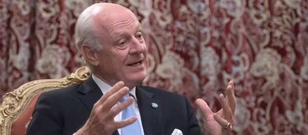 Архивное фото специального посланника ООН по Сирии Стаффана де Мистура Архивное фото специального посланника ООН по Сирии Стаффана де Мистура - Sputnik Кыргызстан