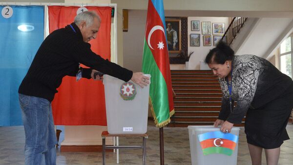 Подготовка к референдуму избирательных участков в Баку. Архивное фото - Sputnik Кыргызстан