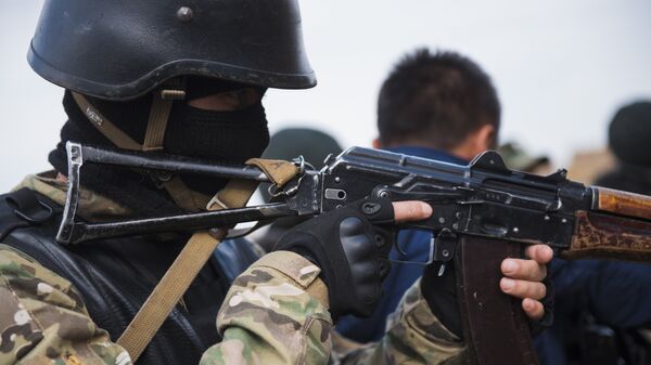 Спецназ во время учений в Бишкеке. Архивное фото - Sputnik Кыргызстан