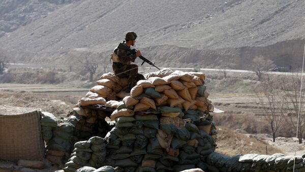 Солдат Афганской национальной армии в провинции Логар, Афганистан - Sputnik Кыргызстан