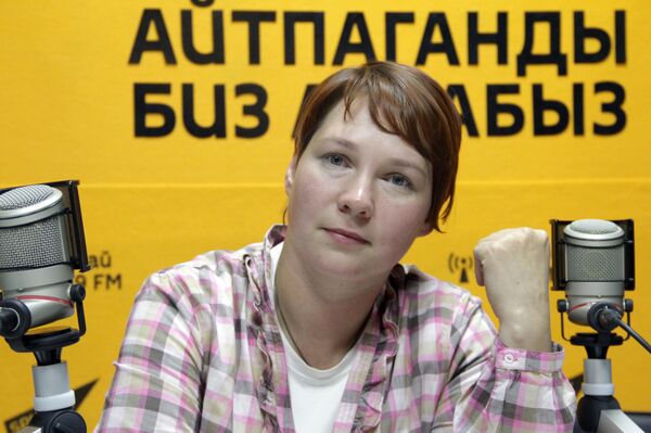 Корреспондент Вечернего Бишкека и волонтер Надежда Хохлова - Sputnik Кыргызстан