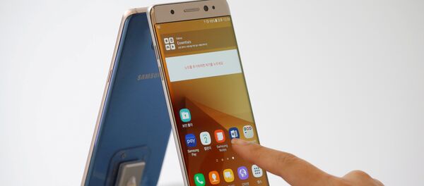 Презентация смартфона Galaxy Note 7 от Samsung Electronics. Архивное фото - Sputnik Кыргызстан