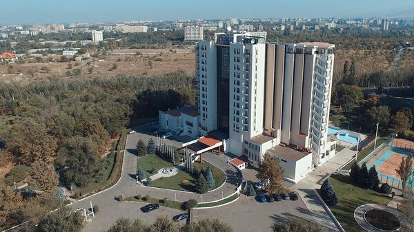 Вид на гостиницу Ак-Кеме с воздуха. Архивное фото - Sputnik Кыргызстан