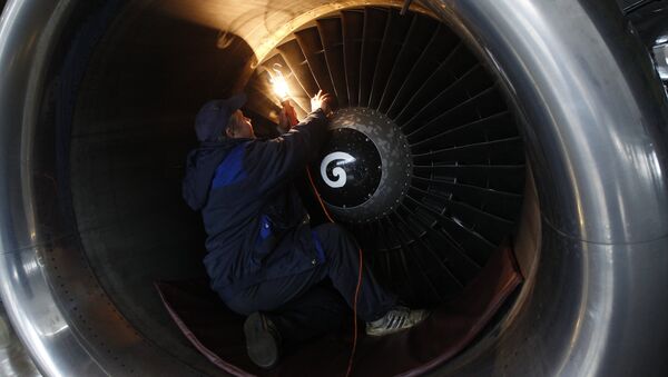 Ремонт двигателя самолета, архивное фото - Sputnik Кыргызстан