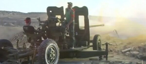 Сирийские военные из зенитных орудий обстреляли позиции боевиков в Алеппо - Sputnik Кыргызстан